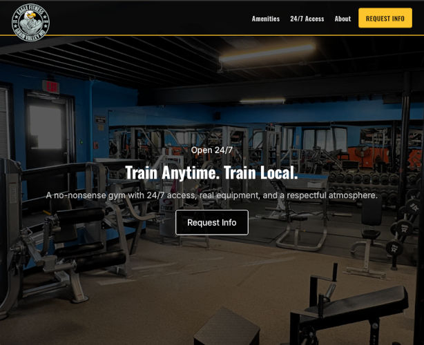 Eagle Fitness website and IT support project in Grain Valley Missouri
